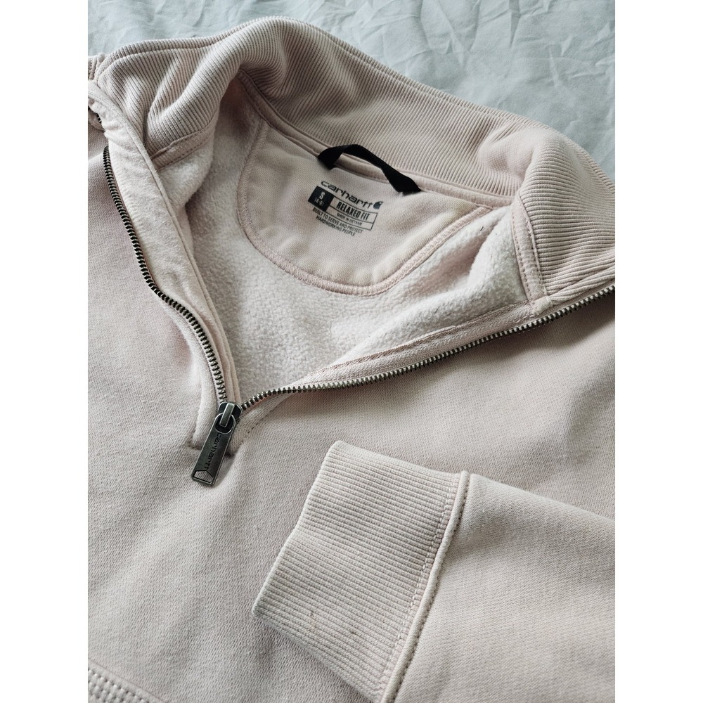 Carhartt Women's Relaxed Fit Midweight Quarter-Zip Mock Neck Sweatshirt